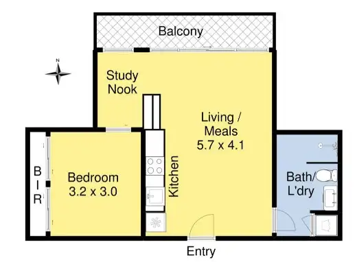 Floorplan of Homely apartment listing, 314/229 Toorak Road, South Yarra VIC 3141