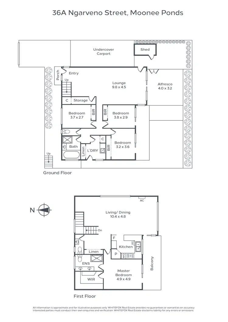 Floorplan of Homely house listing, 36A Ngarveno Street, Moonee Ponds VIC 3039