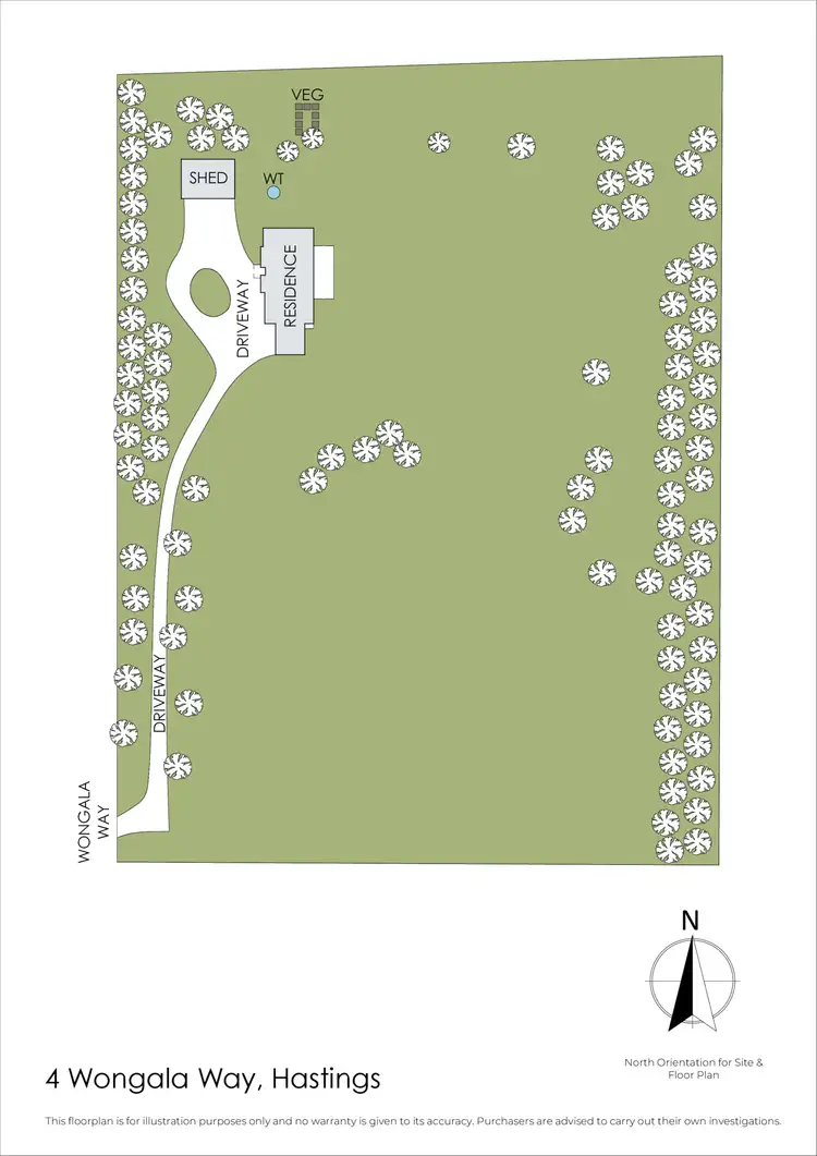 Floorplan of Homely rural property listing, 4 Wongala Way, Hastings VIC 3915