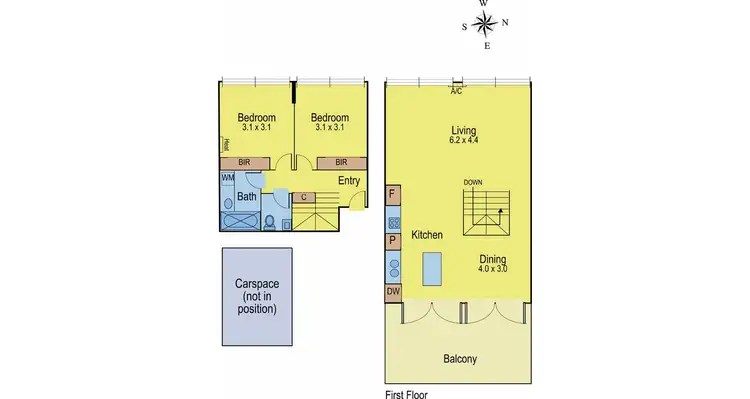 Floorplan of Homely apartment listing, 26/458 St Kilda Road, Melbourne VIC 3004
