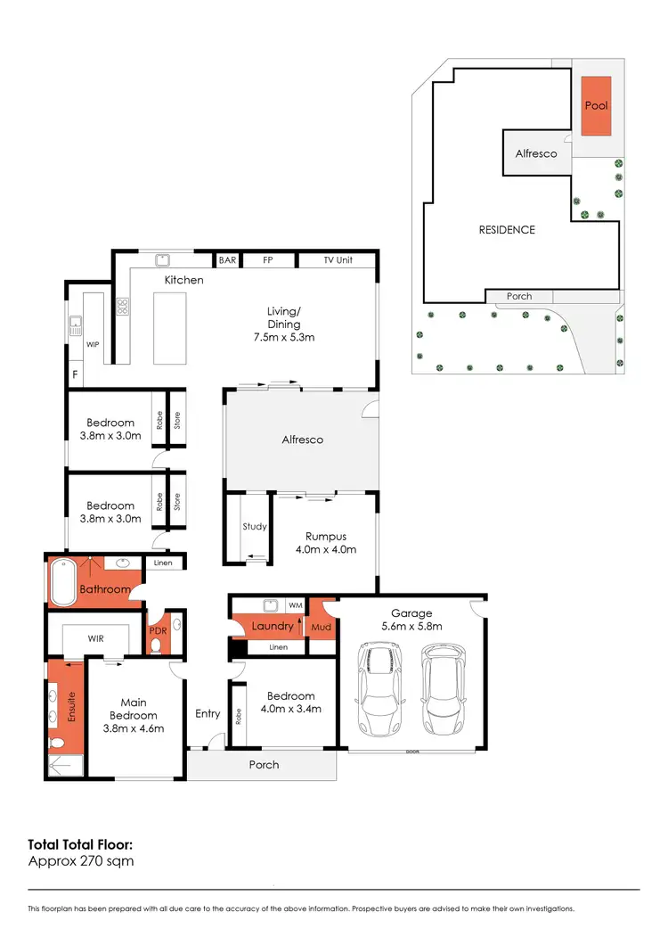 Floorplan of Homely house listing, 9A Koornalla Crescent, Mount Eliza VIC 3930