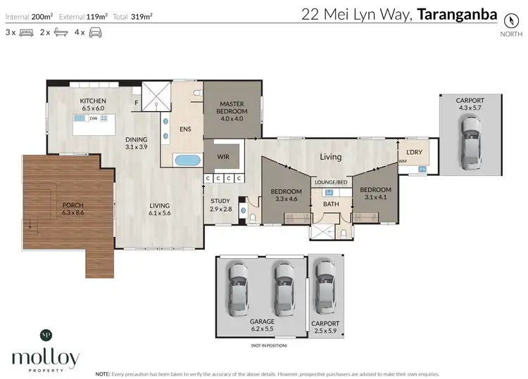 Floorplan of Homely house listing, 22 Mei-Lynn Way, Taranganba QLD 4703