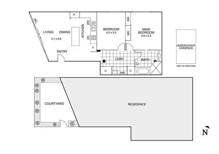Floorplan of Homely apartment listing, 1/555 Main Street, Mordialloc VIC 3195