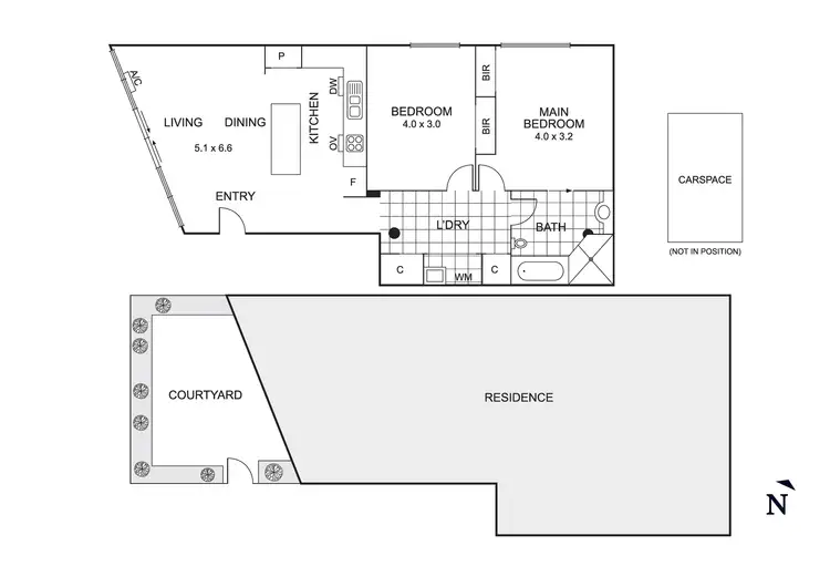 Floorplan of Homely apartment listing, 1/555 Main Street, Mordialloc VIC 3195