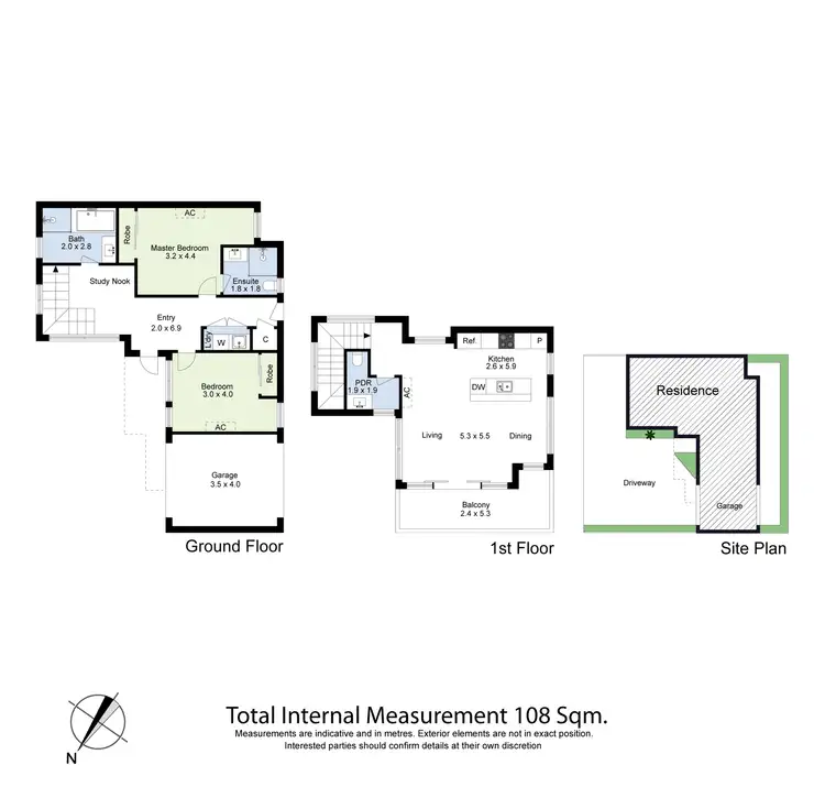 Floorplan of Homely townhouse listing, 5/116 Roberts Street, Yarraville VIC 3013