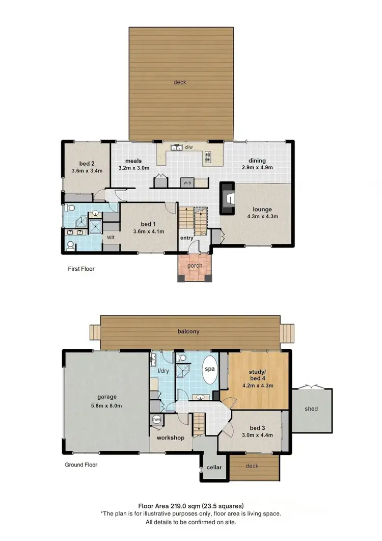 Floorplan of Homely house listing, 45 Ridge Road, Mount Dandenong VIC 3767