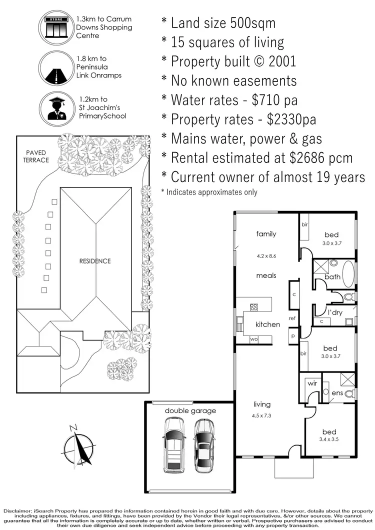Floorplan of Homely house listing, 73 Ogradys Road, Carrum Downs VIC 3201