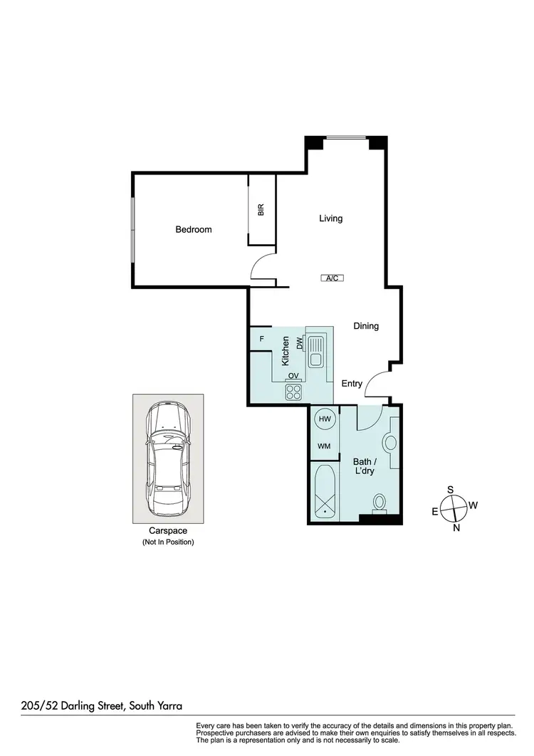 Floorplan of Homely apartment listing, 205/52 Darling Street, South Yarra VIC 3141