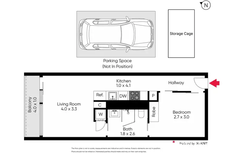 Floorplan of Homely apartment listing, 1304/65 Coventry Street, Southbank VIC 3006
