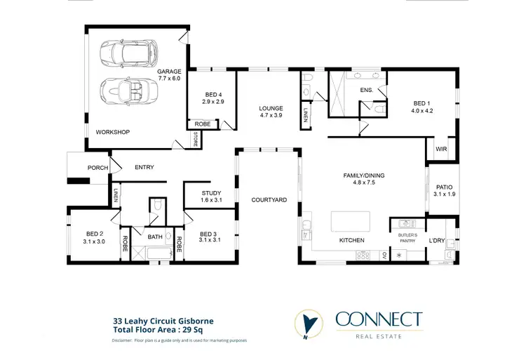Floorplan of Homely house listing, 33 Leahy Circuit, Gisborne VIC 3437