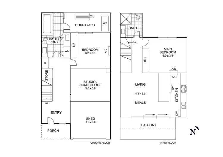 Floorplan of Homely townhouse listing, 3/80a Albert Street, Mordialloc VIC 3195