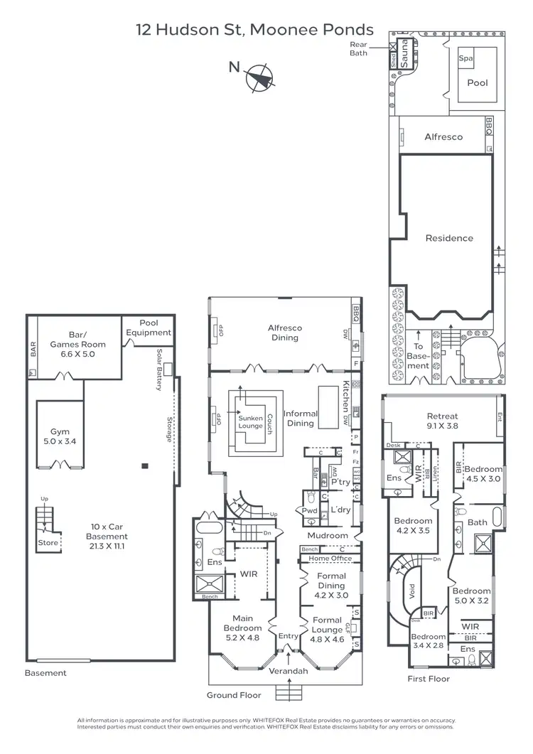 Floorplan of Homely house listing, 12 Hudson Street, Moonee Ponds VIC 3039