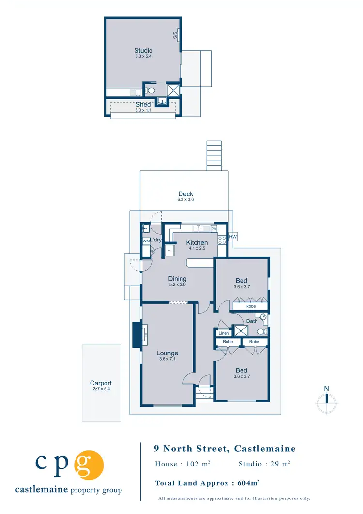Floorplan of Homely house listing, 9 North Street, Castlemaine VIC 3450