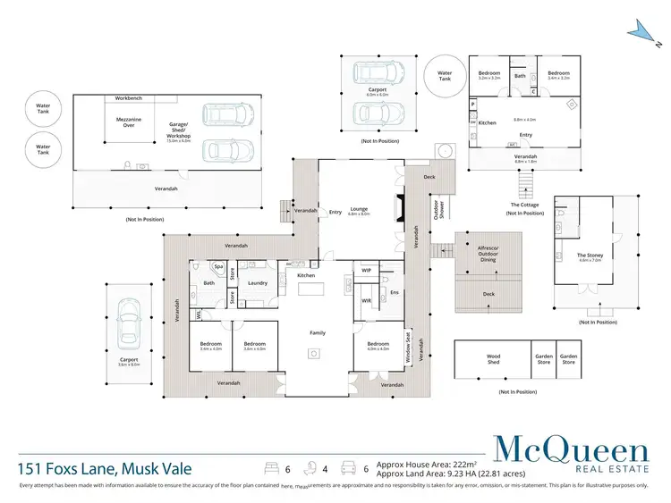 Floorplan of Homely house listing, 151 Foxs Lane, Musk Vale VIC 3461
