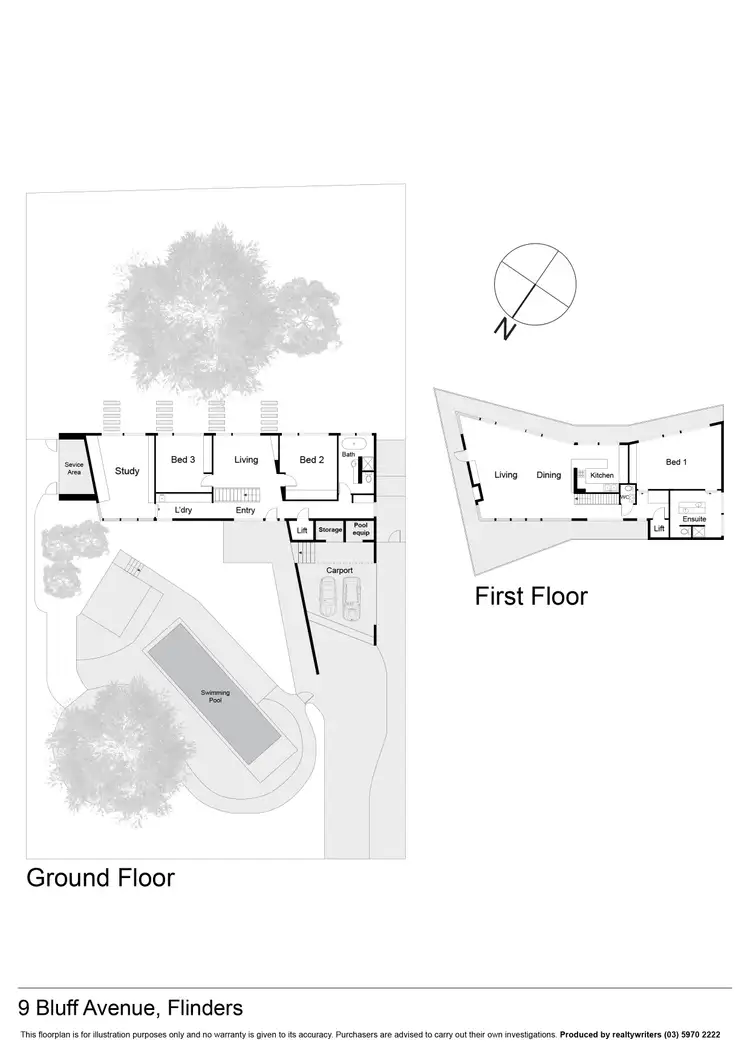 Floorplan of Homely house listing, 9 Bluff Avenue, Flinders VIC 3929