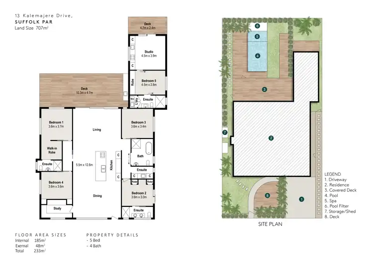 Floorplan of Homely house listing, 13 Kalemajere Drive, Suffolk Park NSW 2481