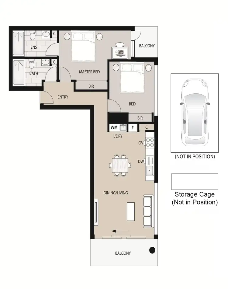Floorplan of Homely apartment listing, 806/39 Coventry Street, Southbank VIC 3006