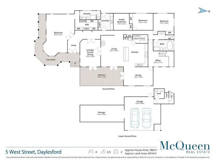 Floorplan of Homely house listing, 5 West Street, Daylesford VIC 3460