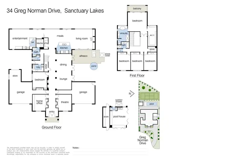 Floorplan of Homely house listing, 34 Greg Norman Drive, Sanctuary Lakes VIC 3030
