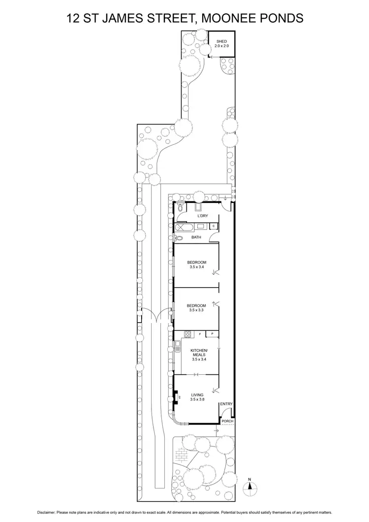 Floorplan of Homely house listing, 12 St James Street, Moonee Ponds VIC 3039