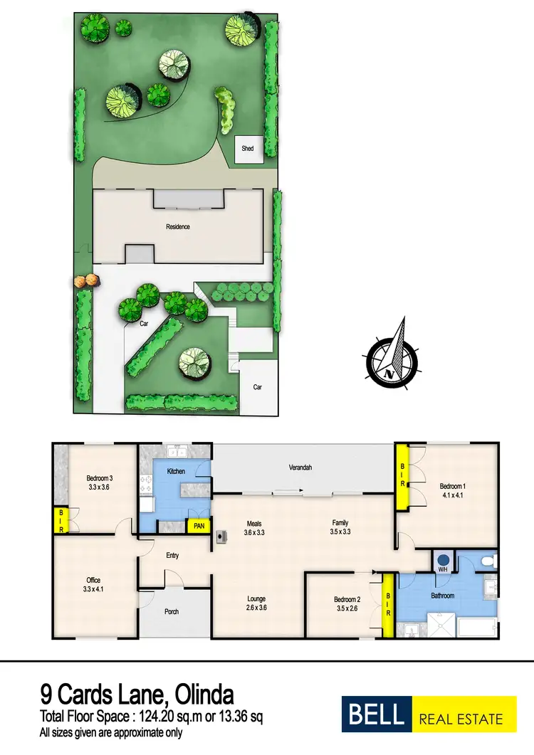 Floorplan of Homely house listing, 9 Cards Lane, Olinda VIC 3788