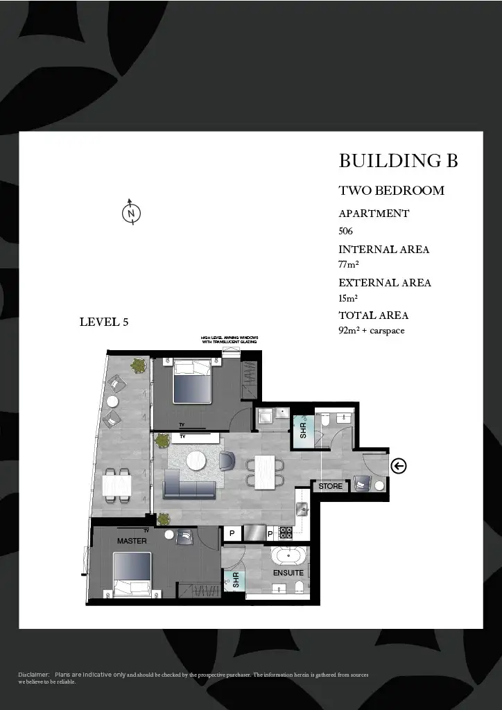 Floorplan of Homely apartment listing, 506/4 Finch Drive, Eastgardens NSW 2036