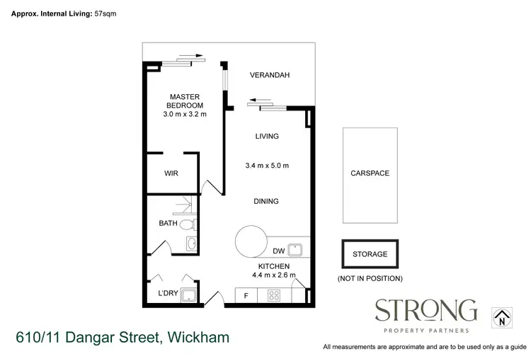 Floorplan of Homely unit listing, 610/11 Dangar Street, Wickham NSW 2293