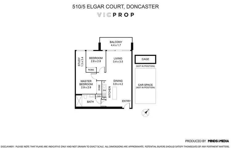 Floorplan of Homely apartment listing, 510/5 Elgar Court, Doncaster VIC 3108