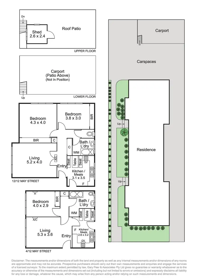 Floorplan of Homely block of units listing, 1-12/12 May Street, Elwood VIC 3184