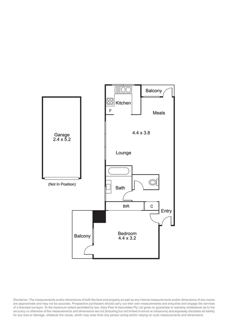 Floorplan of Homely apartment listing, 2/297 Dandenong Road, Prahran VIC 3181