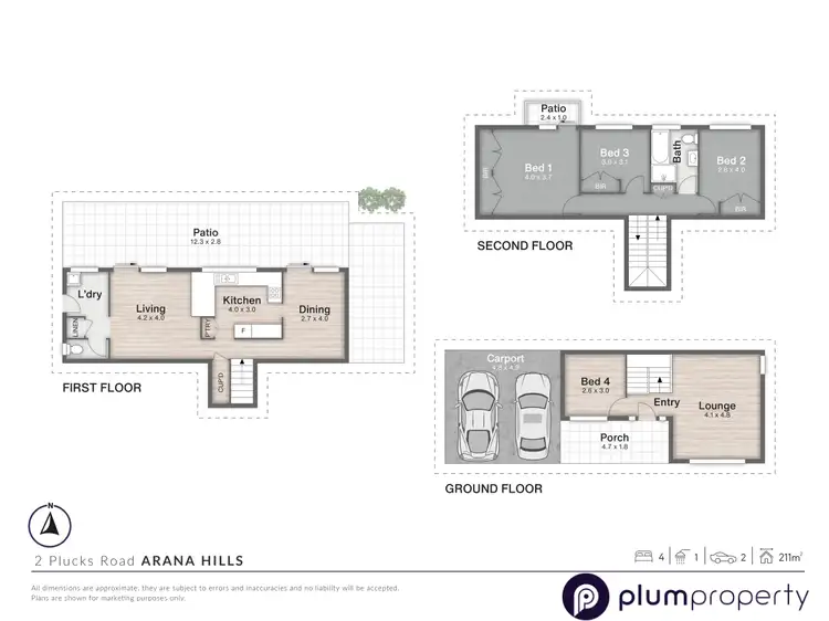Floorplan of Homely house listing, 2 Plucks Road, Arana Hills QLD 4054