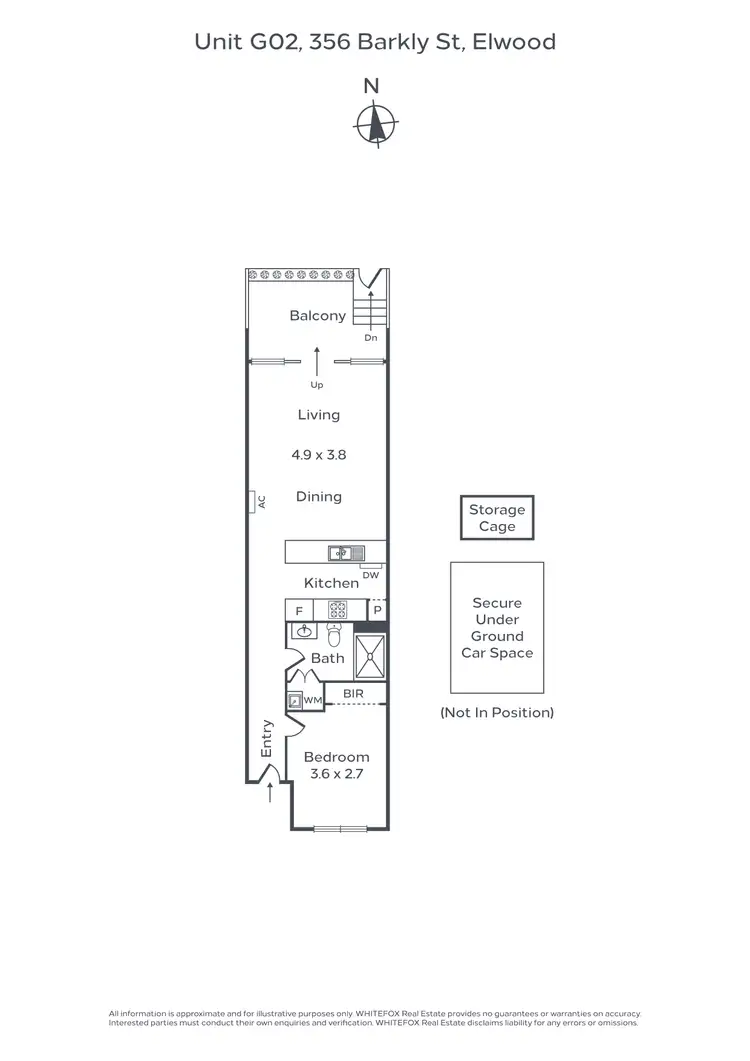 Floorplan of Homely apartment listing, G02/356 Barkly Street, Elwood VIC 3184
