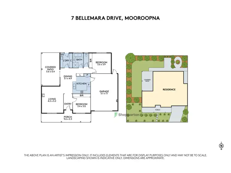 Floorplan of Homely house listing, 7 Bellemara Drive, Mooroopna VIC 3629