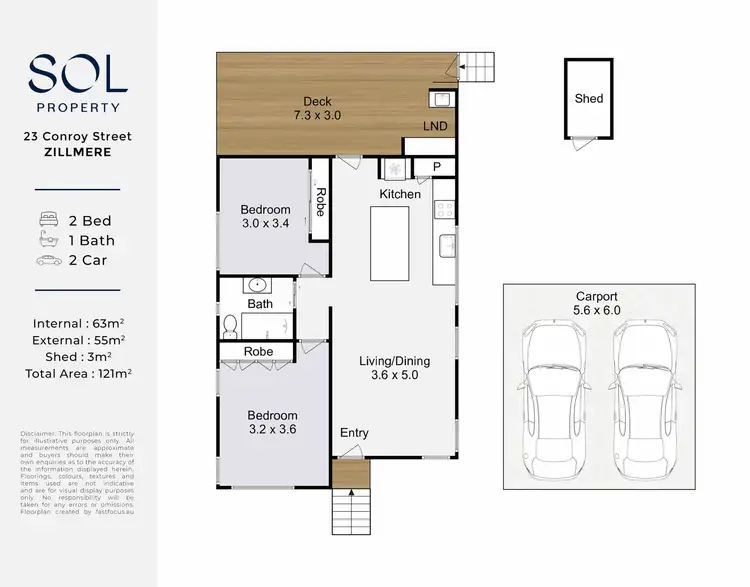 Floorplan of Homely house listing, 23 Conroy Street, Zillmere QLD 4034