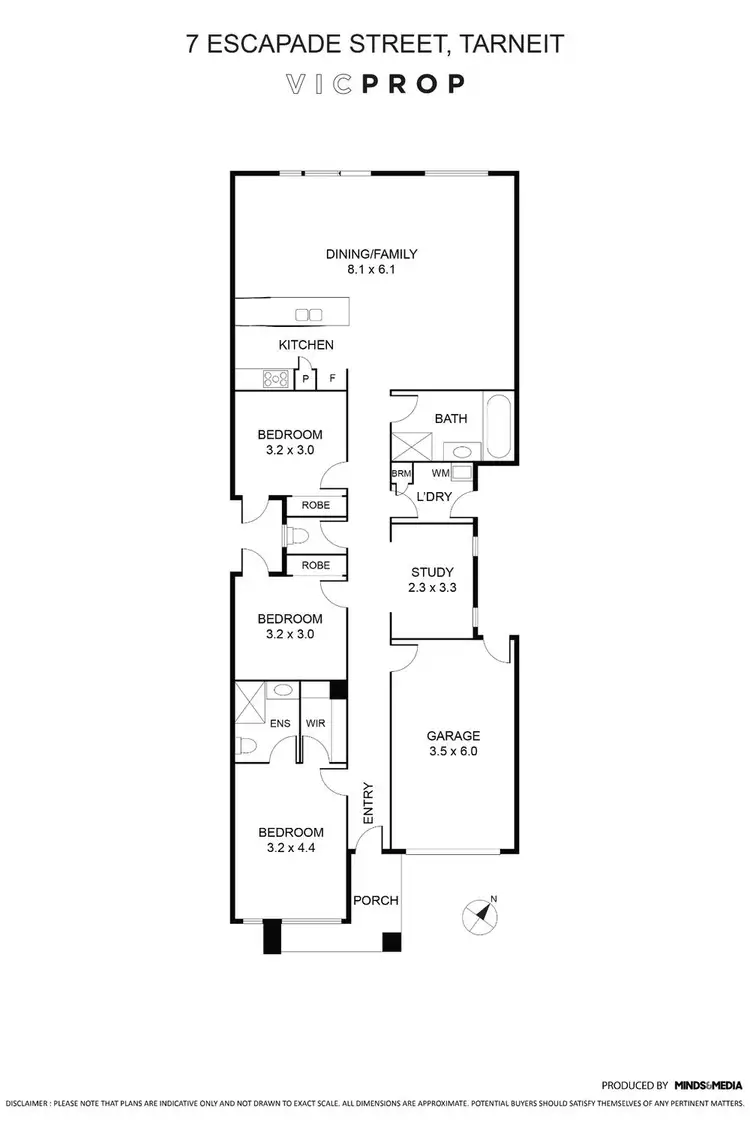 Floorplan of Homely house listing, 7 Escapade Street, Tarneit VIC 3029