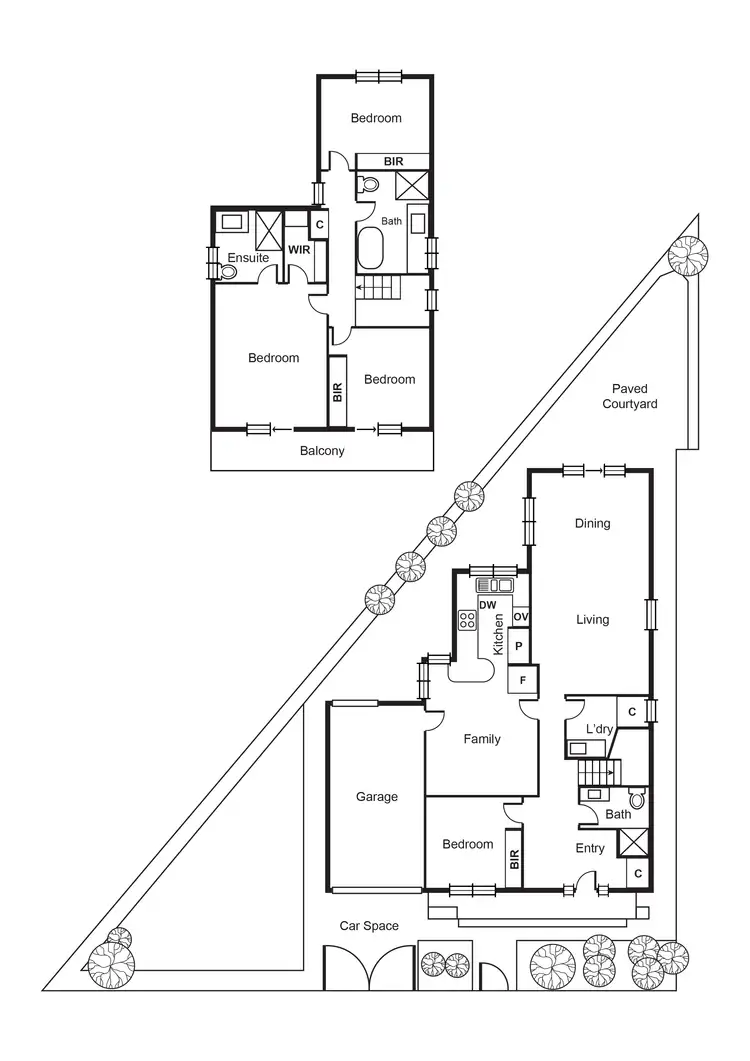 Floorplan of Homely house listing, 45B Wright Street, Mckinnon VIC 3204
