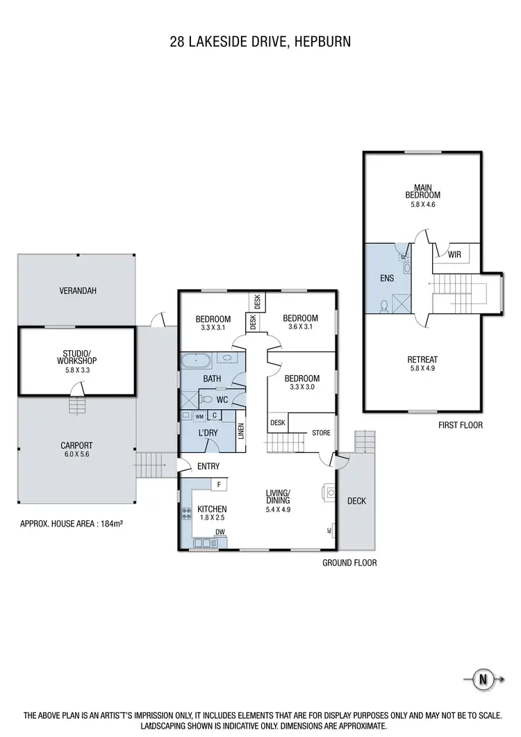 Floorplan of Homely house listing, 28 Lakeside Drive, Hepburn VIC 3461