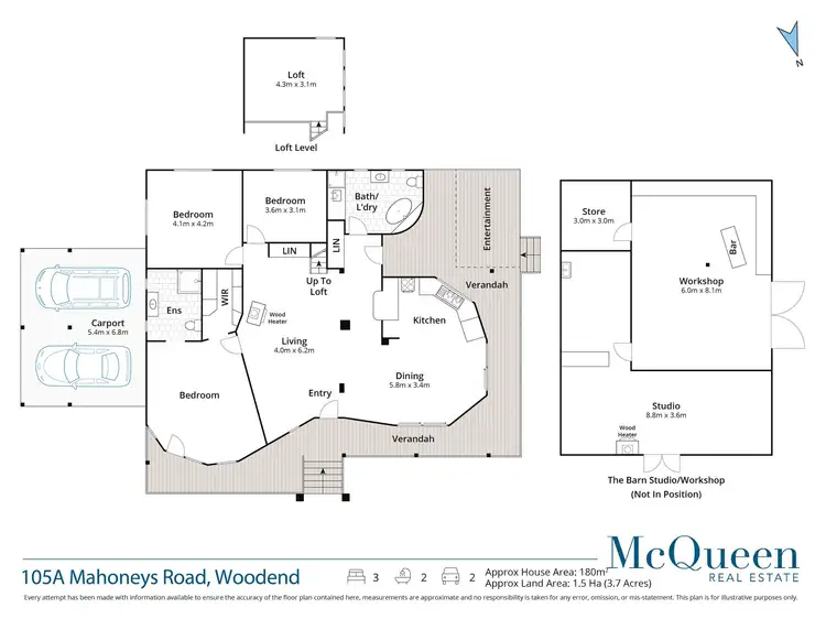 Floorplan of Homely house listing, 105A Mahoneys Road, Woodend VIC 3442