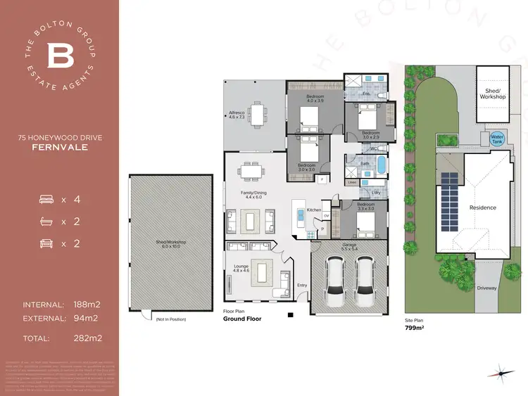 Floorplan of Homely house listing, 75 Honeywood Drive, Fernvale QLD 4306