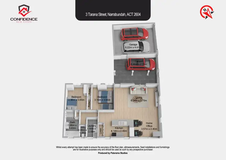 Floorplan of Homely house listing, 3 Tarana Street, Narrabundah ACT 2604