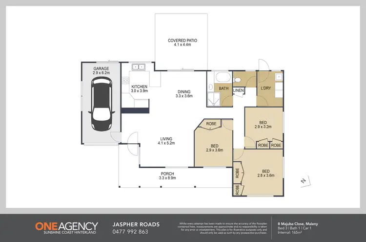 Floorplan of Homely house listing, 8 Majuba Close, Maleny QLD 4552