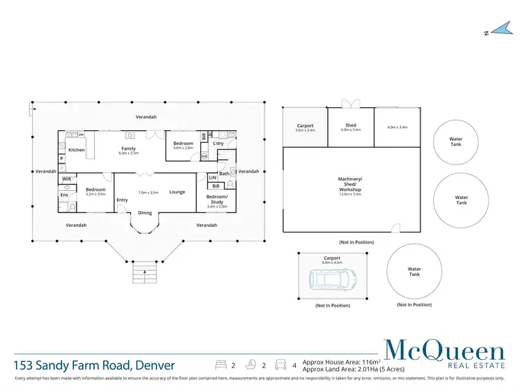 Floorplan of Homely house listing, 153 Sandy Farm Road, Denver VIC 3461