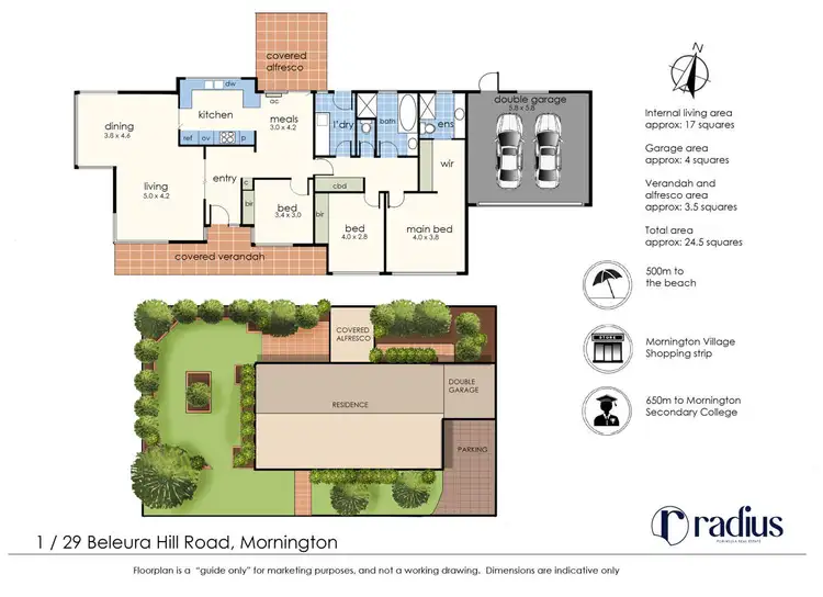 Floorplan of Homely unit listing, 1/29 Beleura Hill Road, Mornington VIC 3931