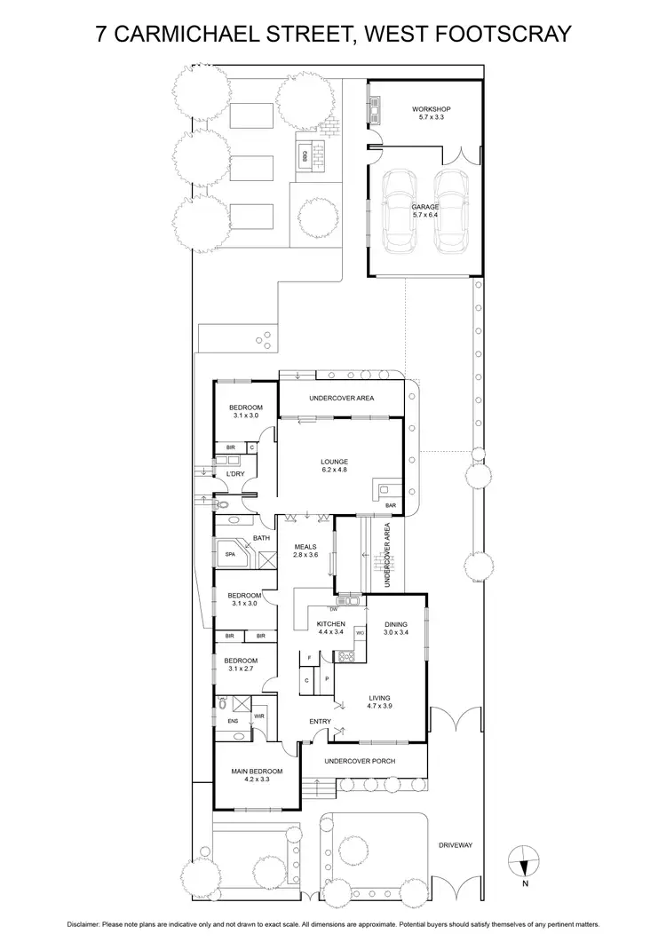 Floorplan of Homely house listing, 7 Carmichael Street, West Footscray VIC 3012