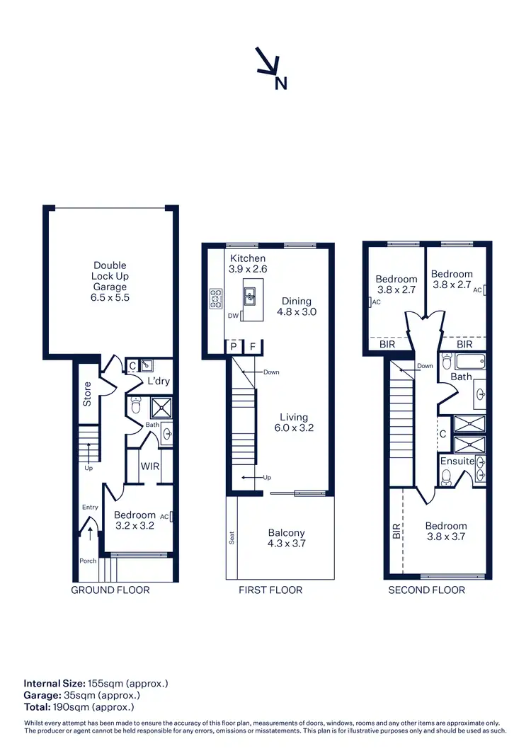 Floorplan of Homely townhouse listing, 13 Nelson Place, Williamstown VIC 3016