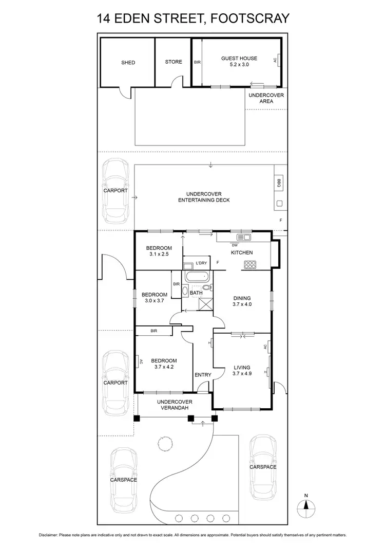 Floorplan of Homely house listing, 14 Eden Street, Footscray VIC 3011