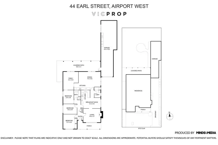 Floorplan of Homely house listing, 44 Earl Street, Airport West VIC 3042