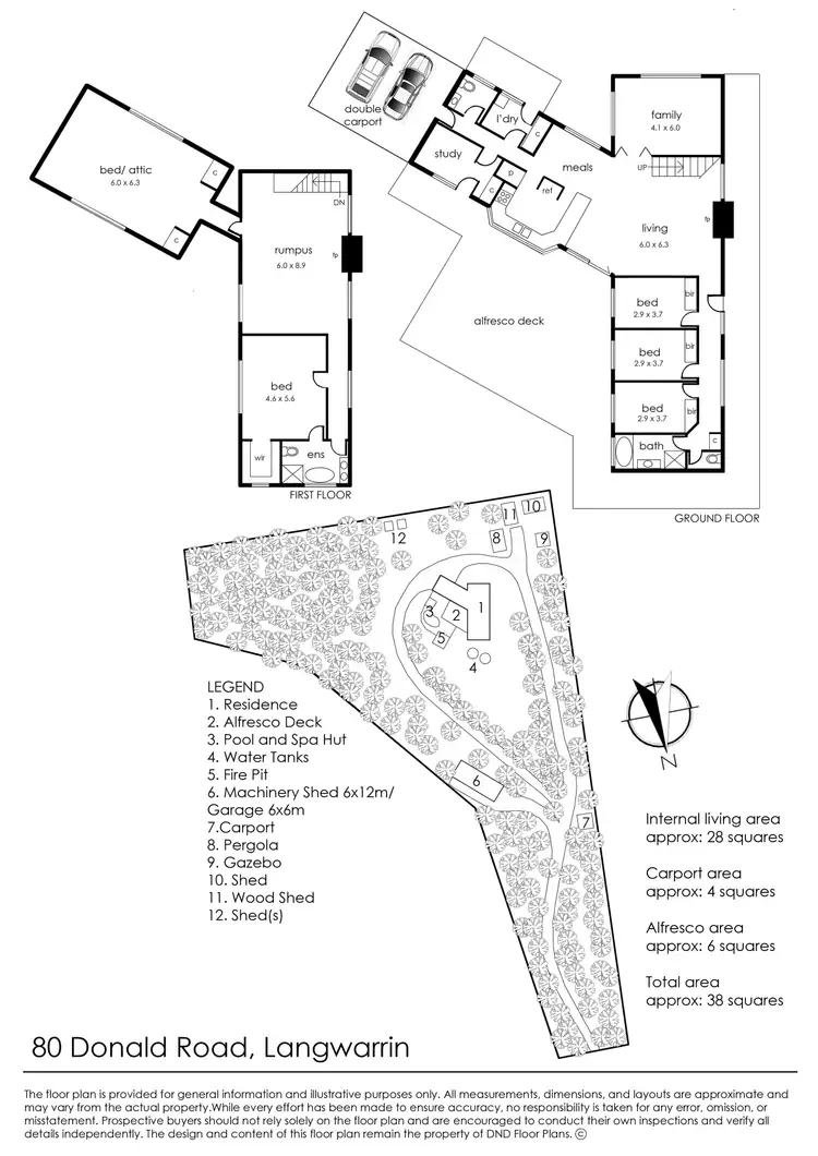 Floorplan of Homely rural property listing, 80 Donald Road, Langwarrin VIC 3910