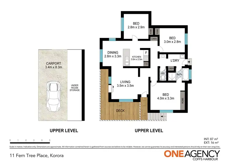 Floorplan of Homely house listing, 11 Fern Tree Place, Korora NSW 2450