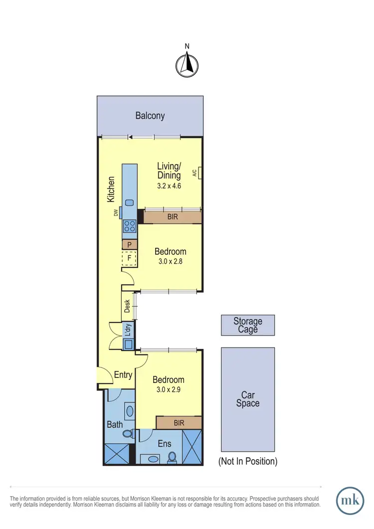 Floorplan of Homely apartment listing, 104/183 Bridge Road, Richmond VIC 3121